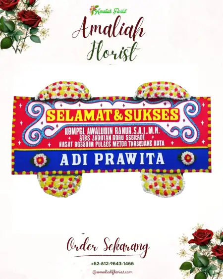 Papan Bunga Ucapan Selamat Pucuk
